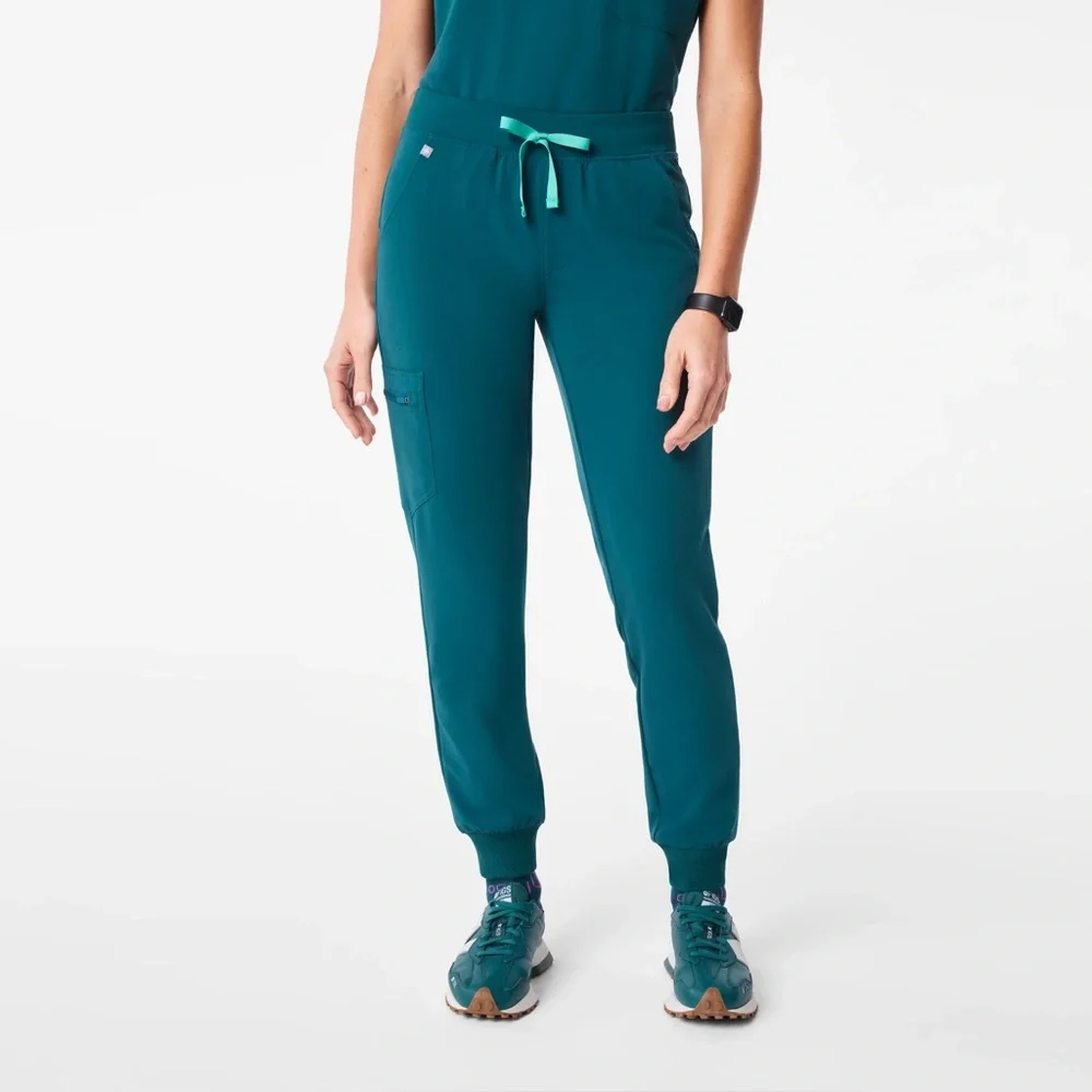 FIGS Women's Caribbean Blue Medium Zamora Jogger Small Catarina Top - Picture 2 of 12